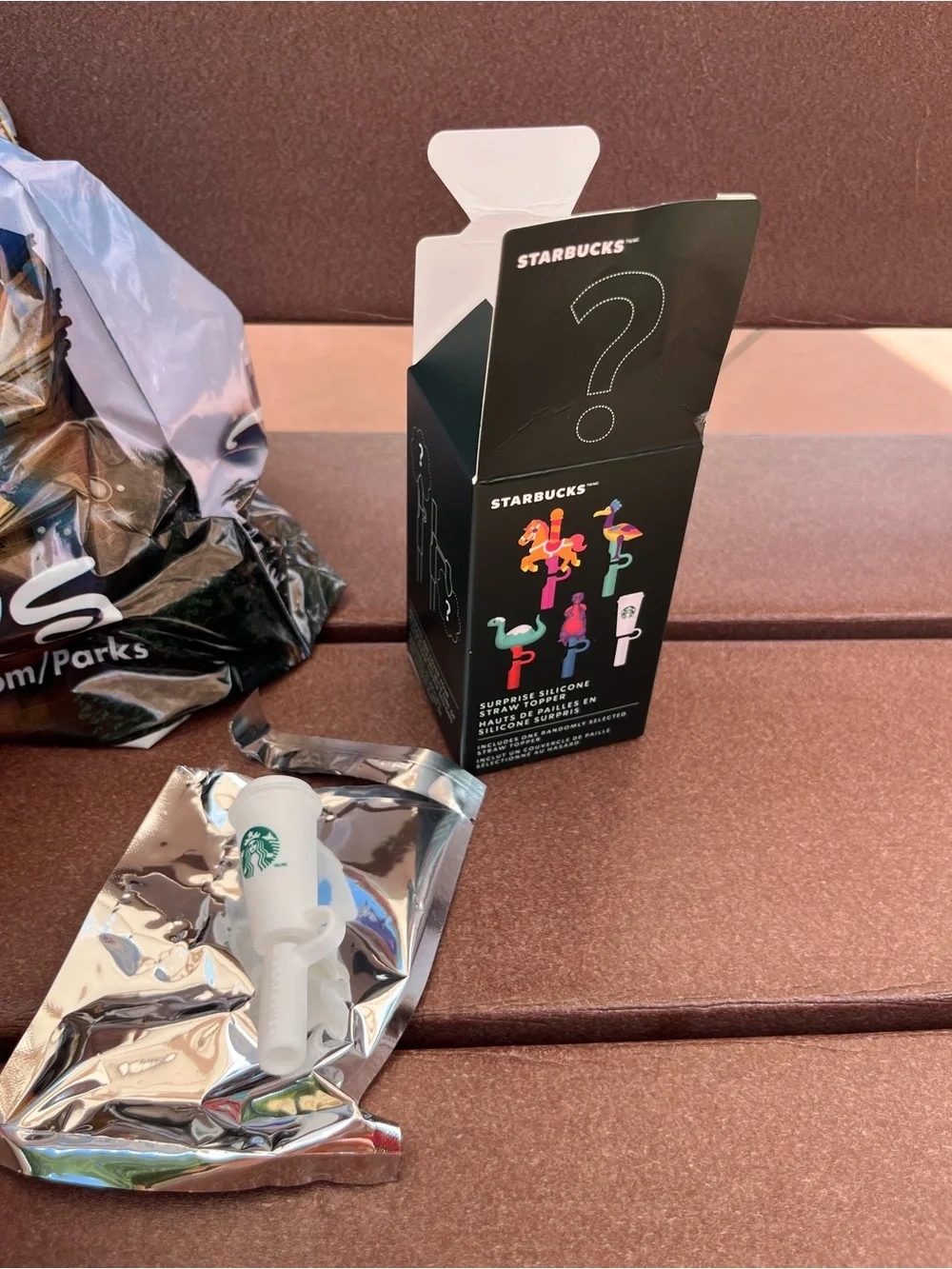 Starbucks Silicone Surprise Straw Topper - Coffee Cup and Fantasyland Horse